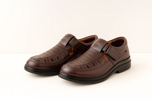 Comfort Band Sandals – Soft Sole, Slip-On Design, Everyday Wear- CBS-101-BRN